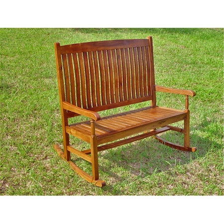 International Caravan Outdoor Traditional Double Porch Rocker VF4125-ST